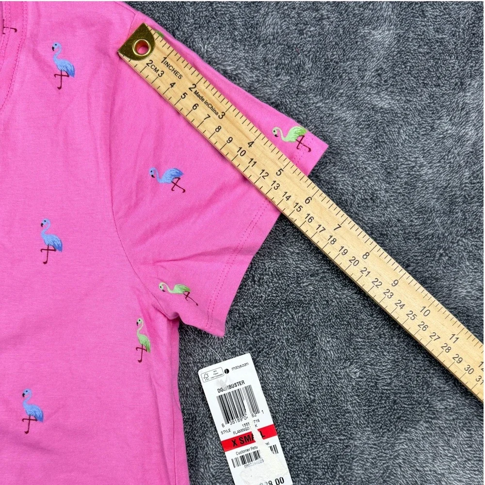 Charter Club Intimates Pink Flamingo Cotton Henley Nightgown XS New